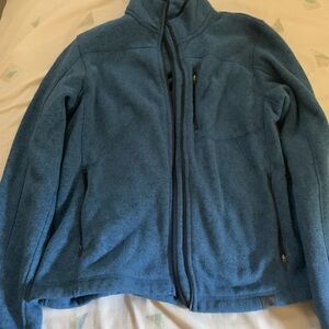L.L. Bean Heathered Blue Fleece Jacket